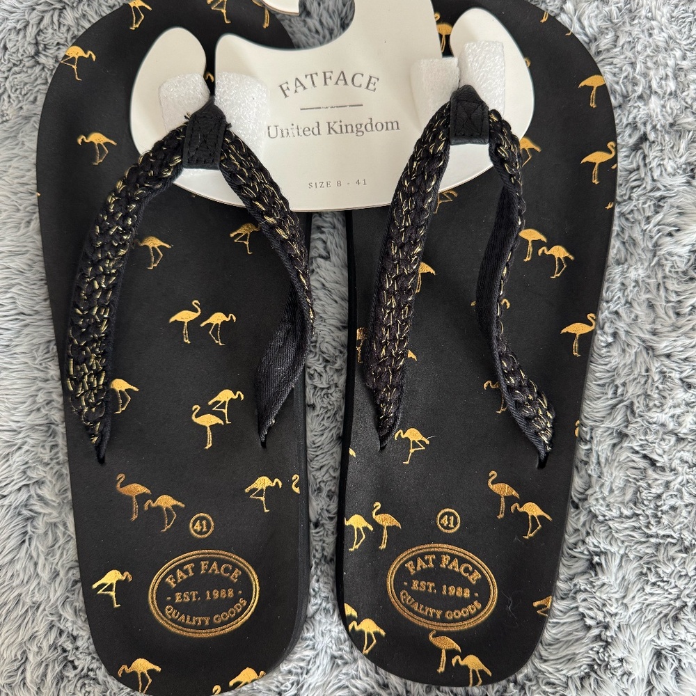 Fat Face Flip Flops NWT Women's